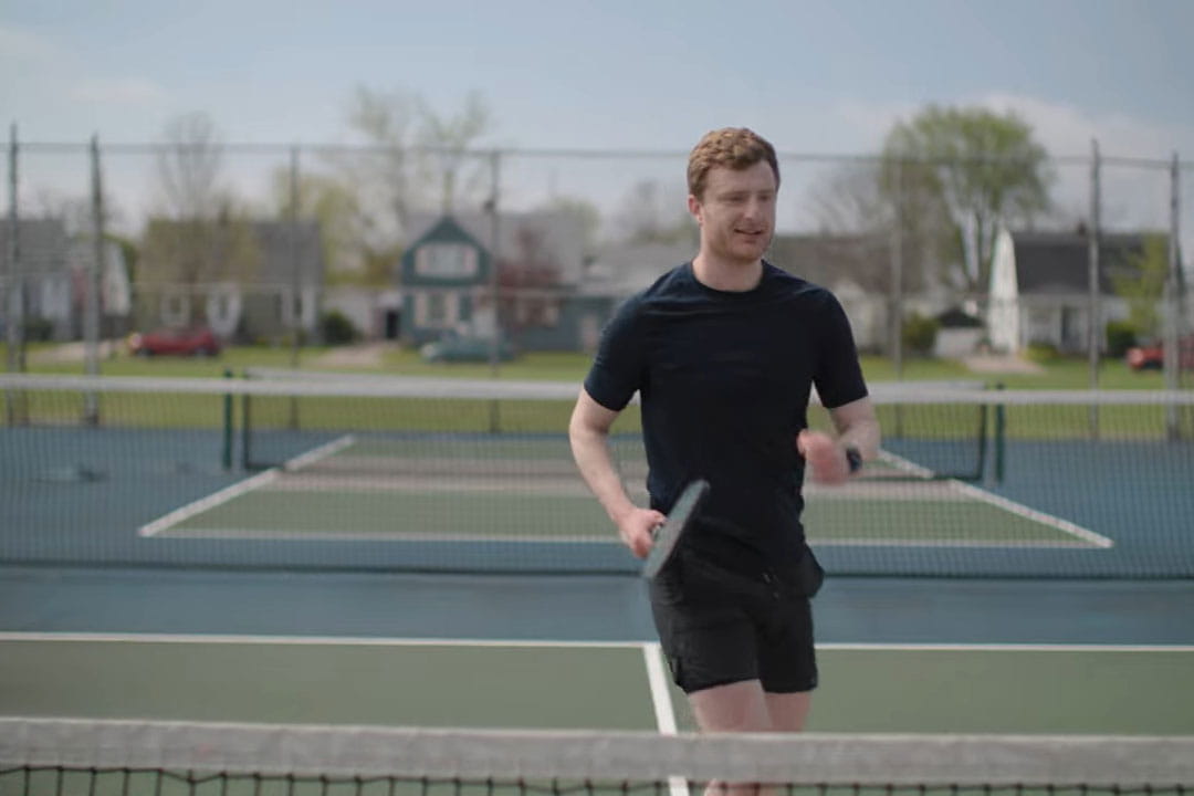 Ian playing pickleball