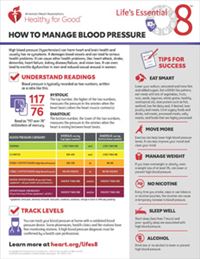 View How to Manage Blood Pressure Fact Sheet PDF