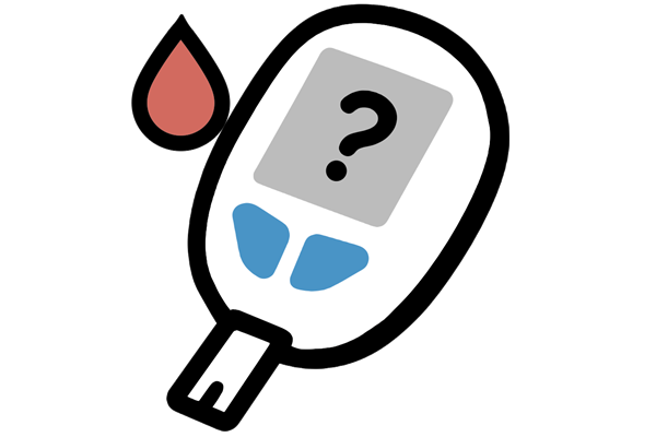 Illustration of glucose monitor